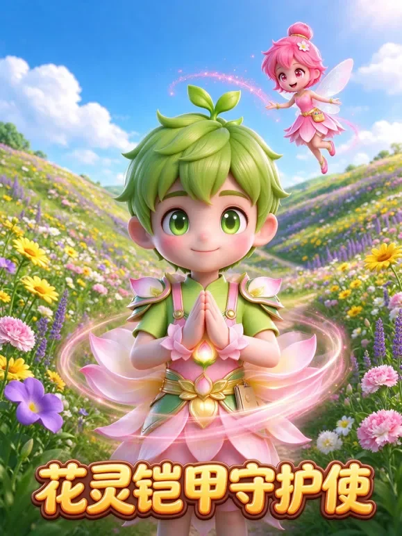 花灵铠甲守护使动漫海报