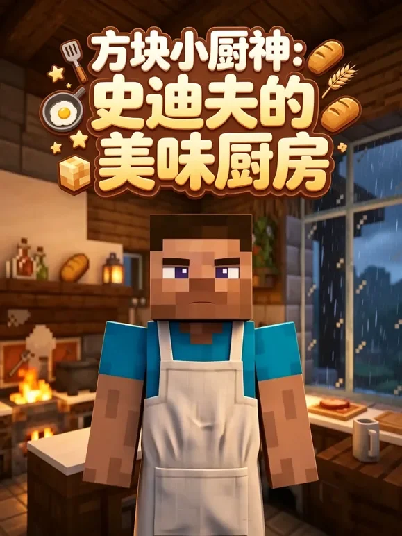 方块小厨神：史迪夫的美味厨房动漫海报
