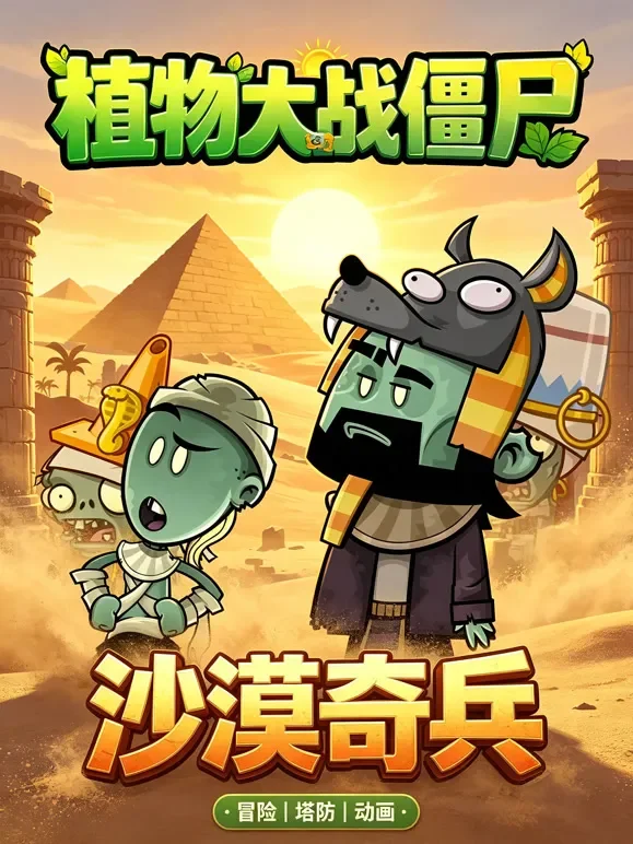 植物大战僵尸：沙漠奇兵动漫海报