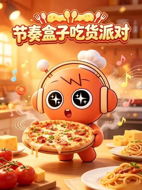 节奏盒子吃货派对动漫海报
