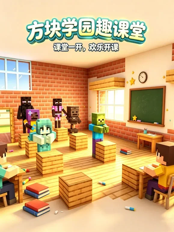方块学院趣课堂动漫海报