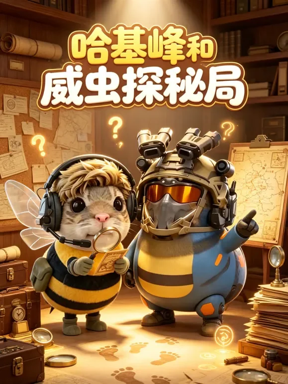 哈基峰和威虫探秘局动漫海报