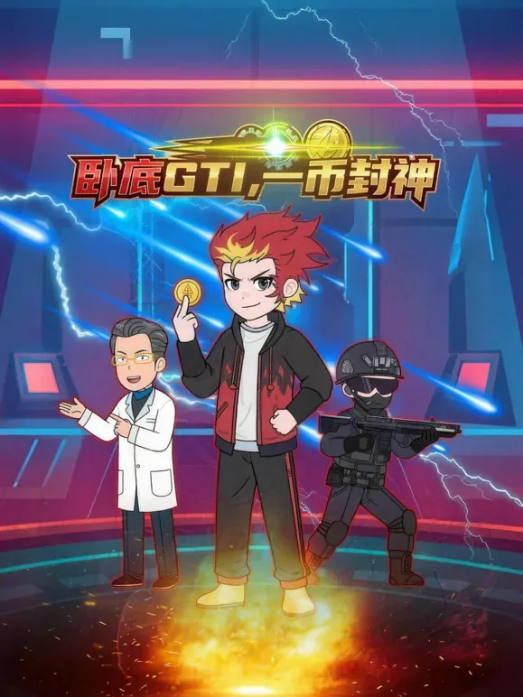 卧底GTI，一币封神动漫海报