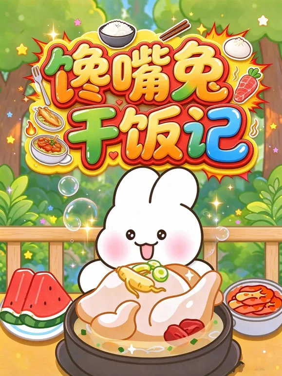 馋嘴兔干饭记动漫海报