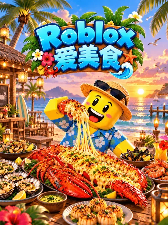 Roblox爱美食动漫海报