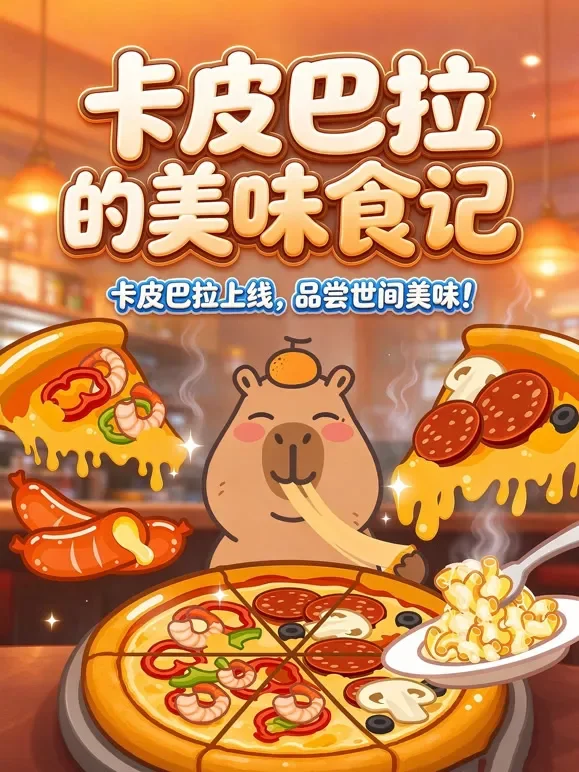 卡皮巴拉的美味食记动漫海报