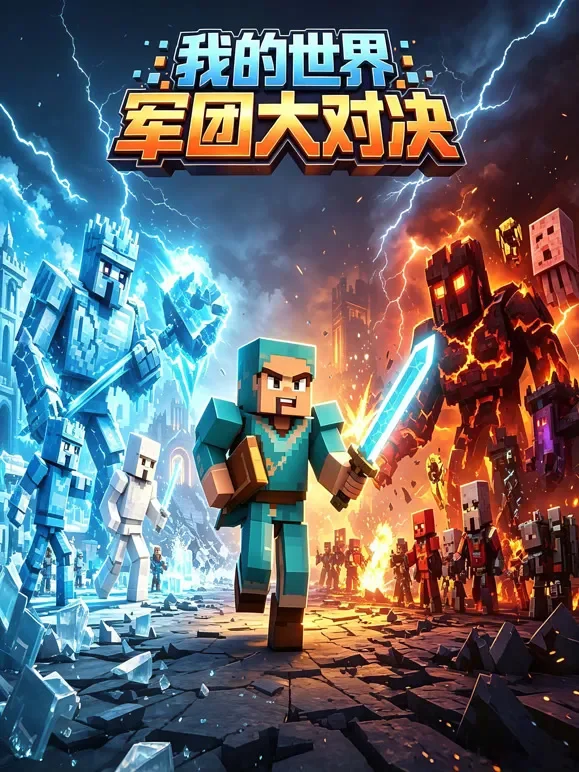 我的世界军团大对决动漫海报