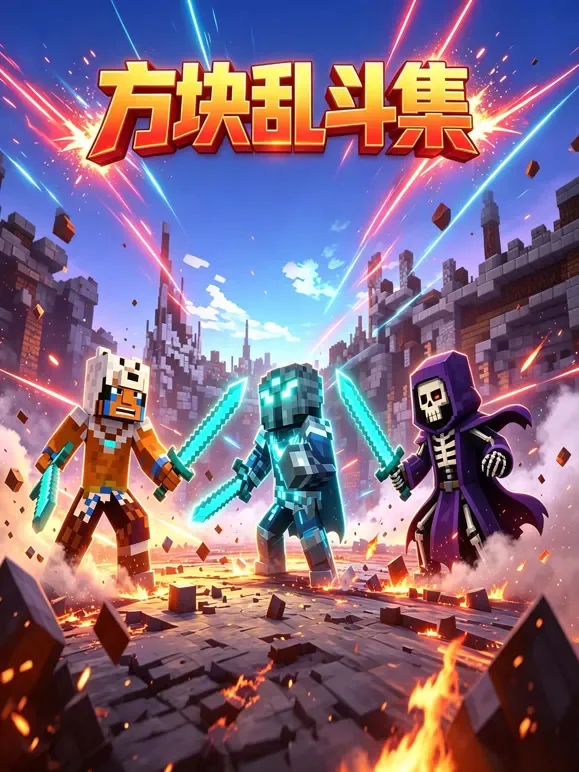 方块乱斗集动漫海报