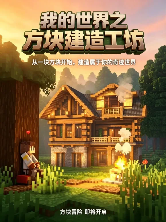 我的世界之方块建造工坊动漫海报