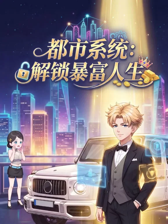 都市系统：解锁暴富人生动漫海报