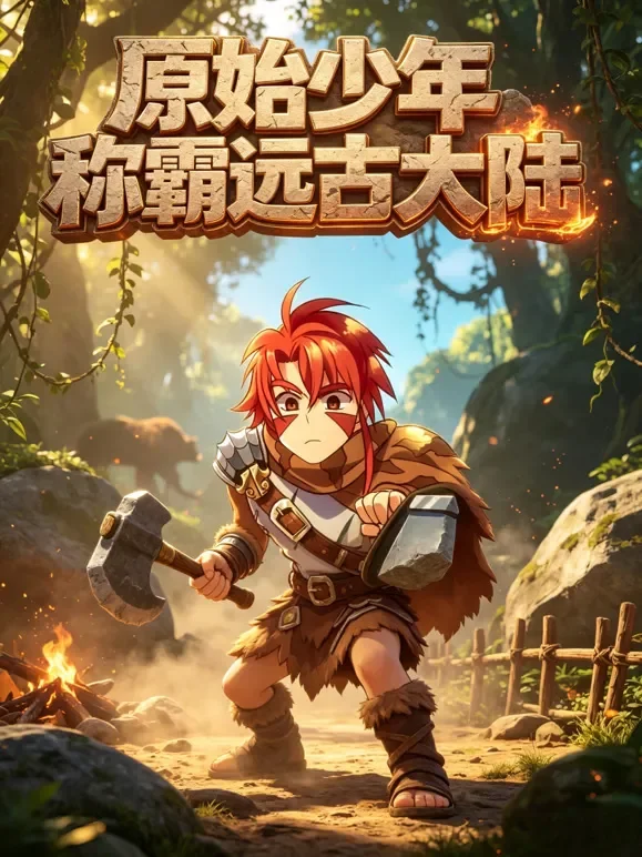 原始少年称霸远古大陆动漫海报