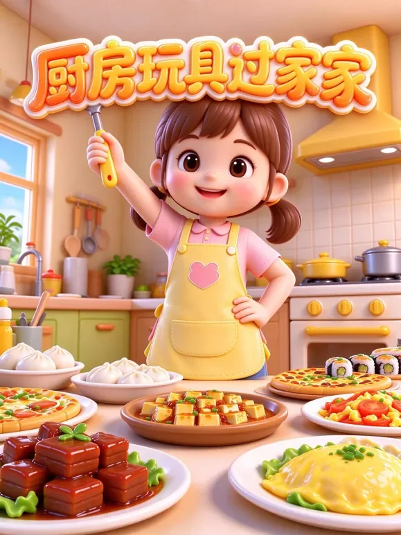 厨房玩具过家家动漫海报