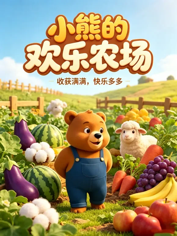 小熊的欢乐农场动漫海报