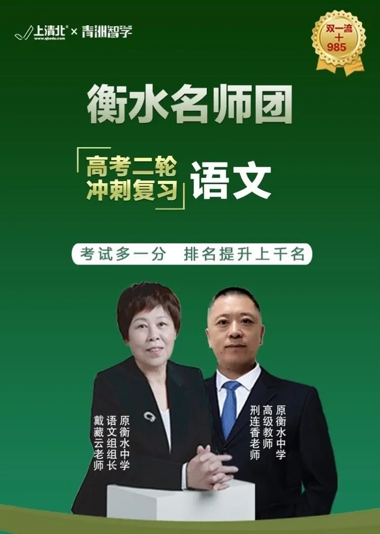 衡水中学名师班2020高考语文二轮冲刺复习4动漫海报