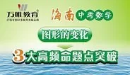 2016海南中考数学 图形的变化3大高频动漫海报