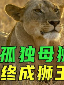 母狮卡莉大战黑鬃三兄弟，遭草原大火，最终团灭黑鬃雄狮成为女王