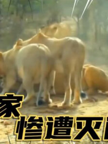 猪在家中坐，祸从洞外来，疣猪一家12口，惨遭狮子灭门
