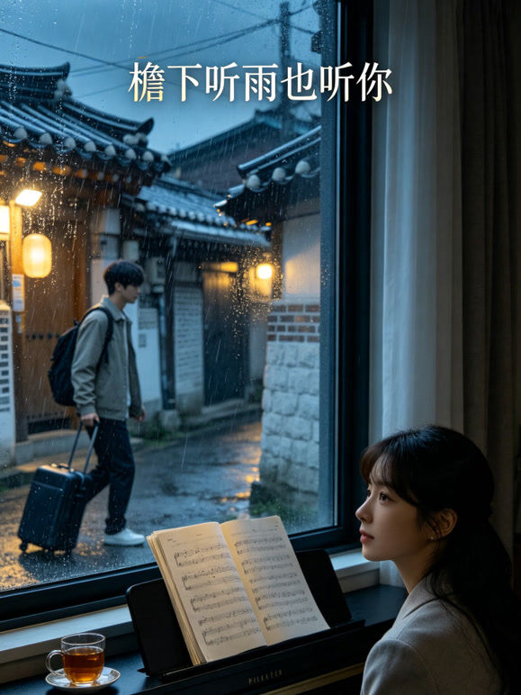 檐下听雨也听你