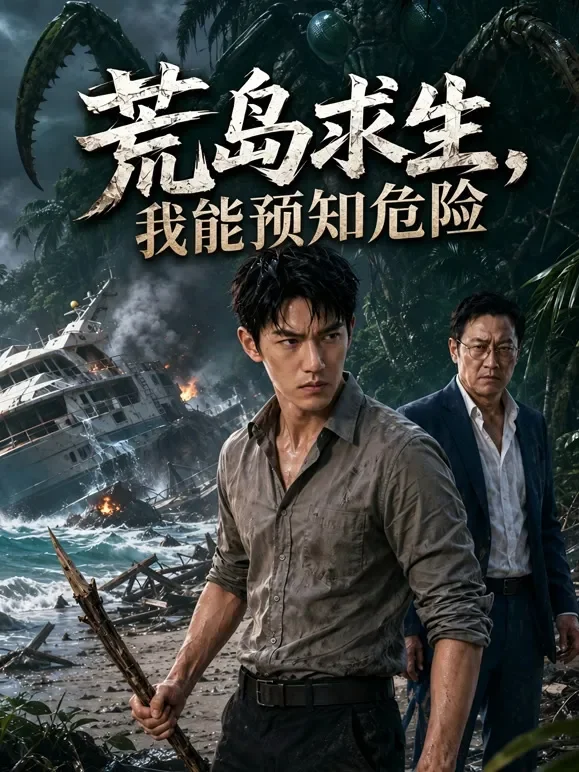 荒岛求生，我能预知危险短剧海报