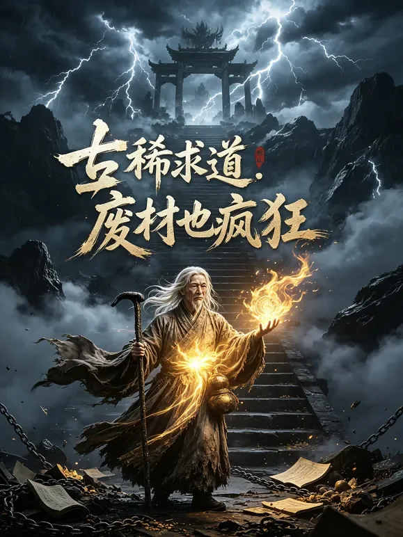 古稀求道：废材也疯狂短剧海报