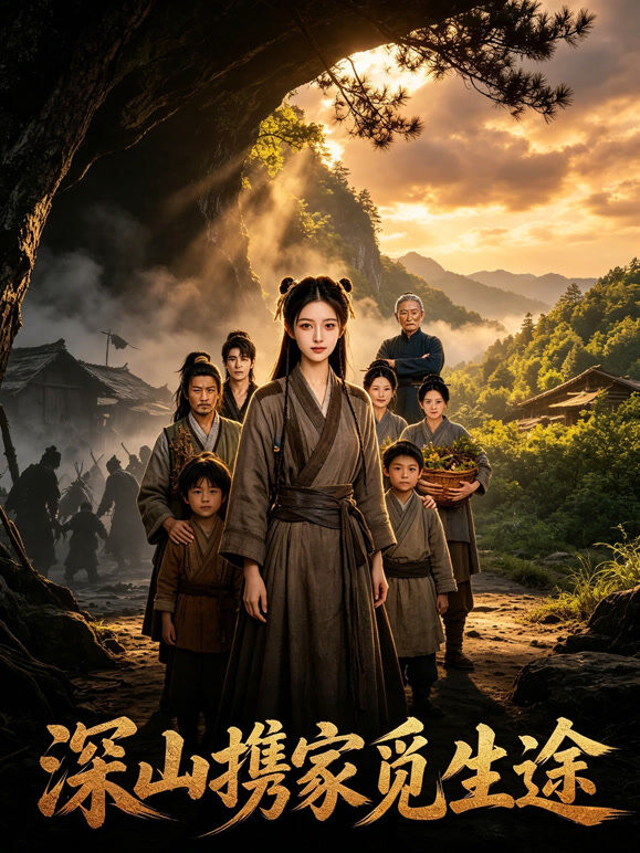 深山携家觅生途