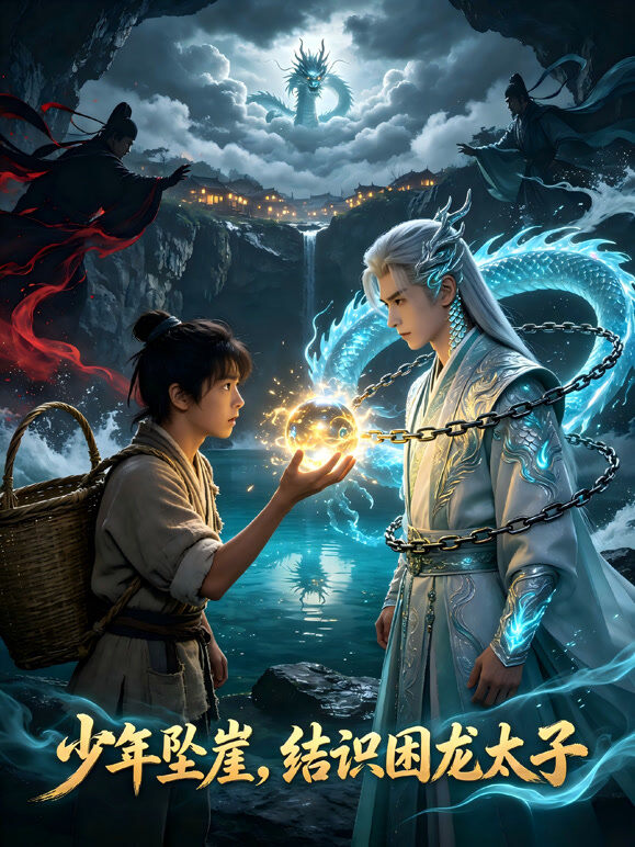 少年坠崖，结识困龙太子