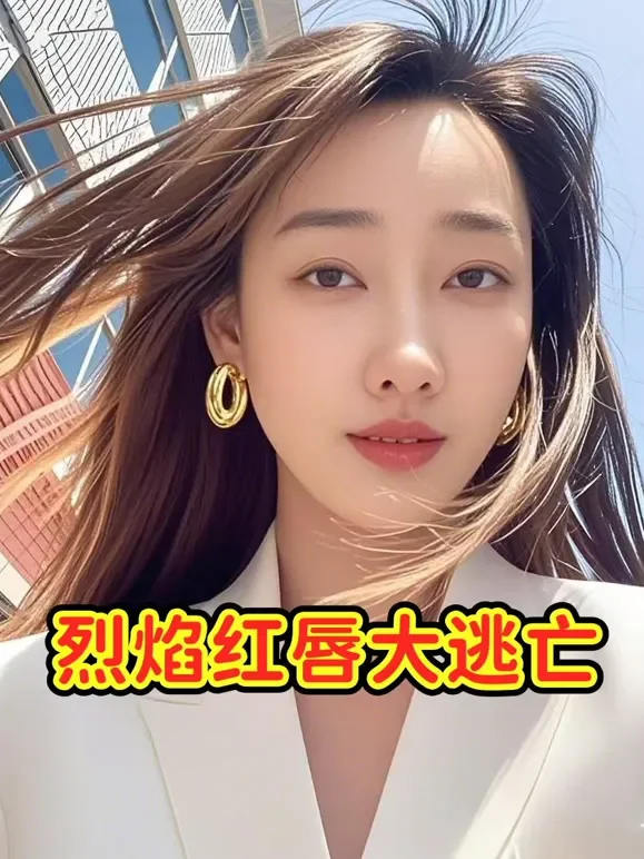 烈焰红唇大 逃亡短剧海报