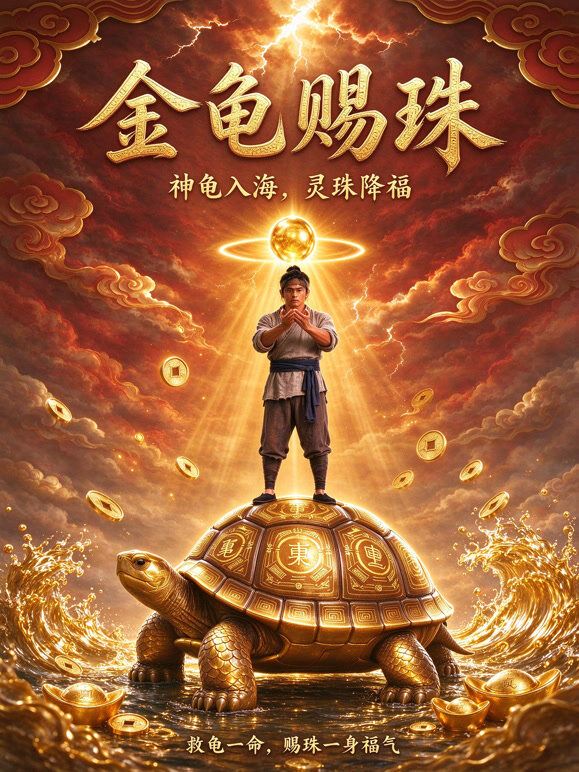 金龟赐珠