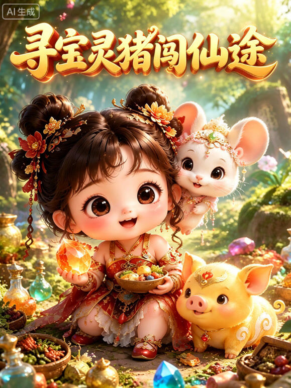 寻宝灵猪闯仙途