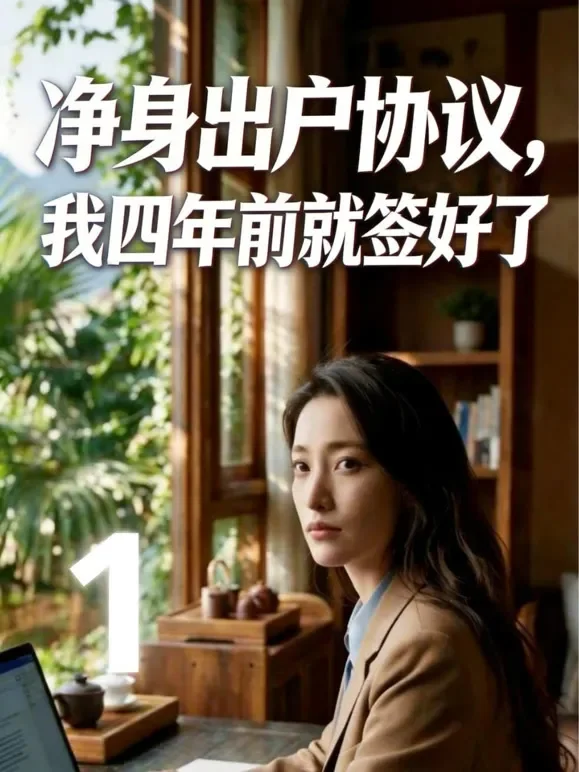 净身出户协议，我四年前就签好了短剧海报