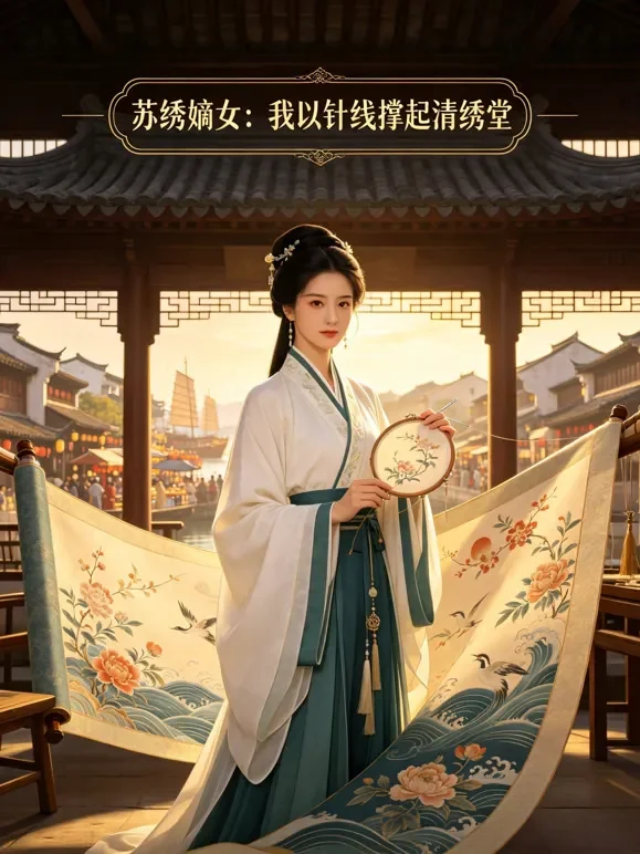 苏绣嫡女：我以针线撑起清绣堂短剧海报