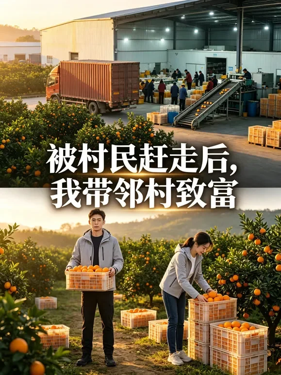 被村民赶走后，我带邻村致富短剧海报
