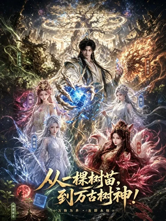 从一棵树苗，到万古树神短剧海报