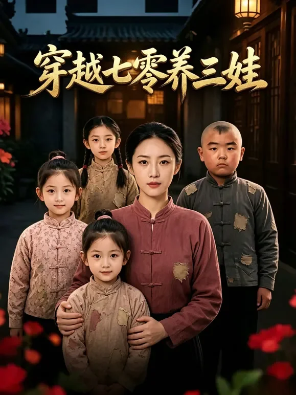 穿越七零养三娃短剧海报