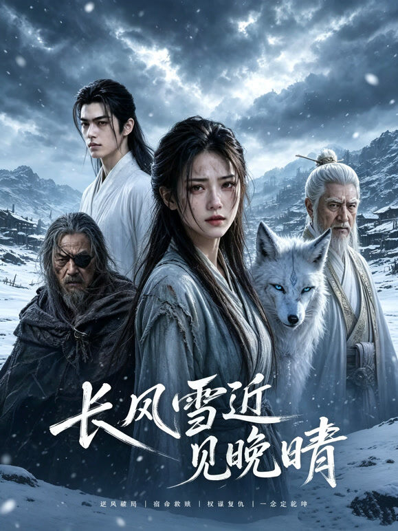 长风雪近见晚晴