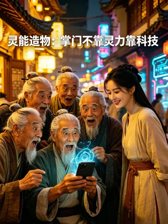灵能造物：掌门不靠灵力靠科技短剧海报