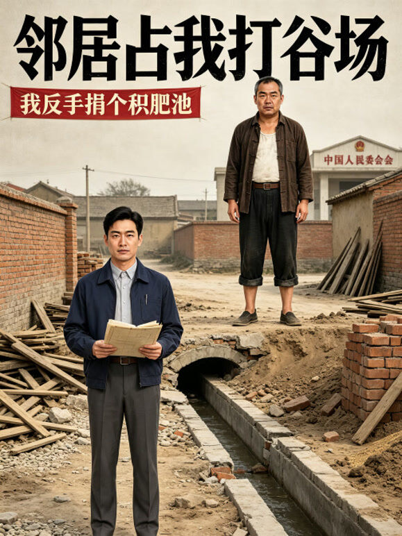 邻居占我打谷场，我反手捐个积肥池