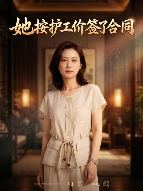 她按护工价签了合同