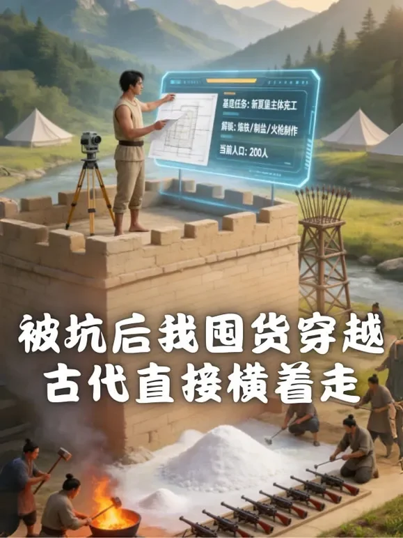 被坑后我囤货穿越，古代直接横着走短剧海报