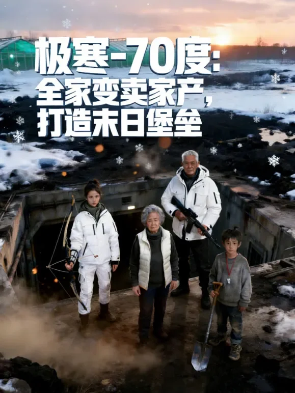极寒-70度：全家变卖家产，打造末日堡垒短剧海报