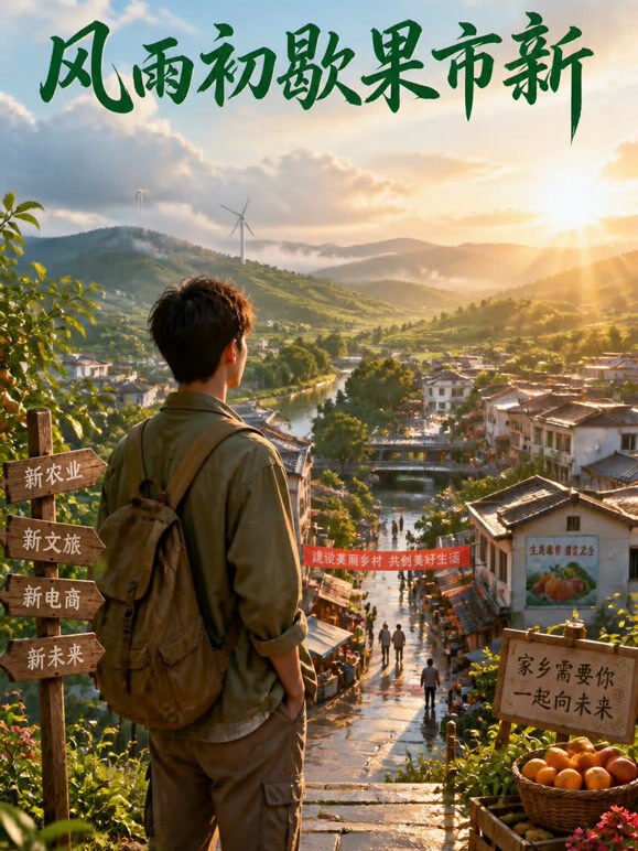 风雨初歇果市新