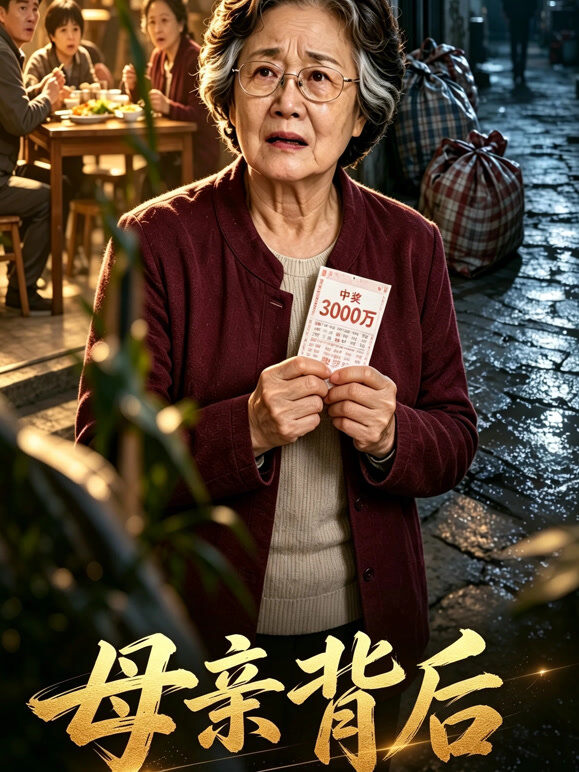 母亲背后