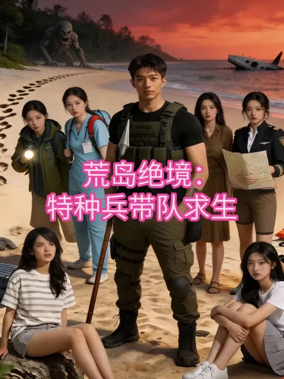 荒岛绝境：特种兵带队求生短剧海报