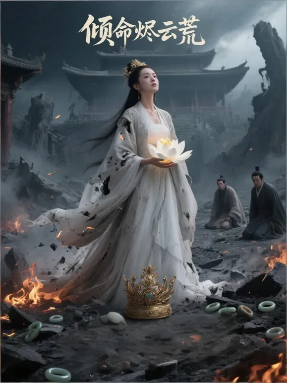 倾命烬云荒短剧海报