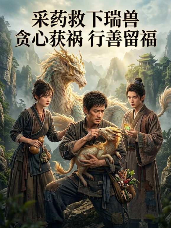 采药救下瑞兽贪心获祸行善留福
