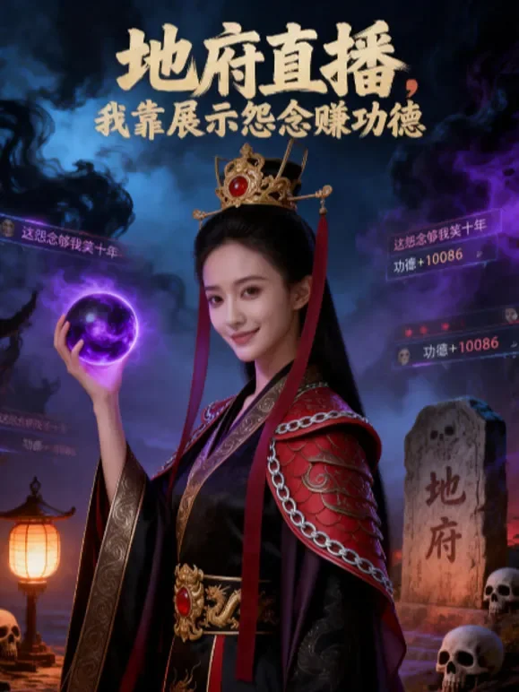 地府直播，我靠展示怨念赚功德短剧海报