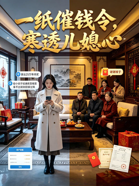 一纸催钱令，寒透儿媳心