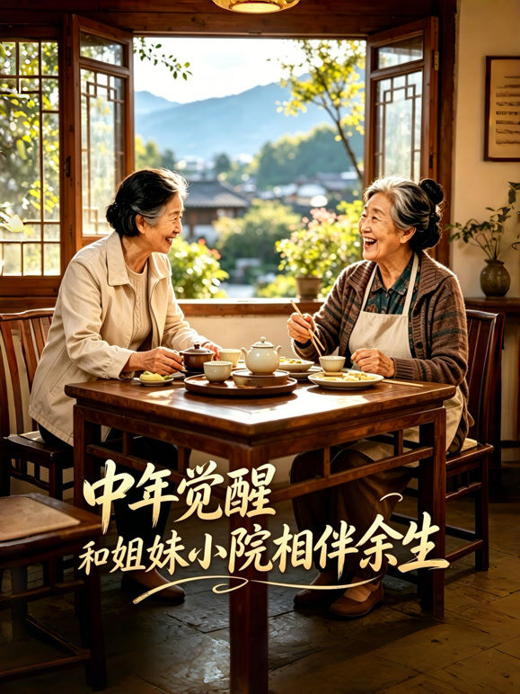 中年觉醒，和姐妹小院相伴余生