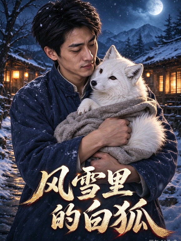 风雪里的白狐