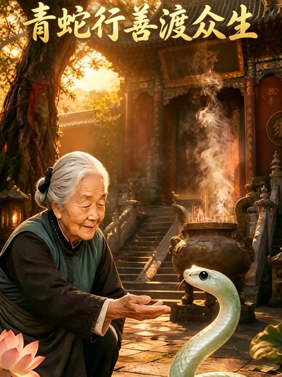 青蛇行善渡众生